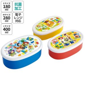 スケーター SKATER スケーター トイ ストーリー24 抗菌シール 容器 3個セット入れ子式 SRS3SAG SKATER