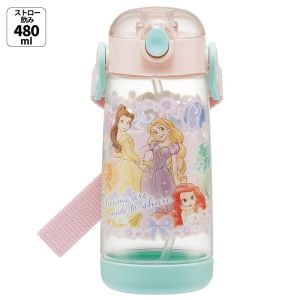 スケーター SKATER スケーター プリンセス25 ワンプッシュ ストロー ボトル 480ml PDSH5