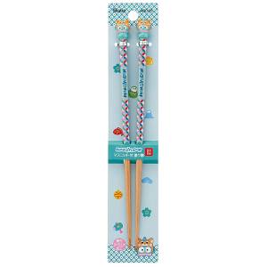 スケーター SKATER スケーター はんぎょどん 戌 マスコット付 塗箸 AND45