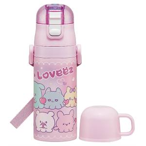 スケーター SKATER スケーター らぶい～ず 超軽量 2WAY ステンレス ボトル SKDC3