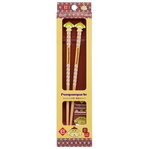 スケーター SKATER スケーター ポムポムプリン 巳 マスコット付 箸 箸置き AND45AH