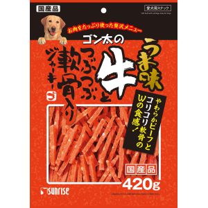 マルカン MG マルカン ゴン太のうま味牛とつぶつぶ軟骨入りジャーキー 420g SGN-017