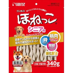 マルカン MG マルカン ゴン太のほねっこシニア Mサイズ 340g 犬 おやつ ガム