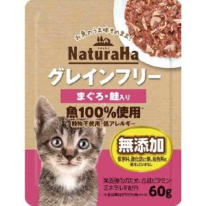 マルカン MG マルカン ナチュラハ グレインフリー まぐろ 鮭入り 60g 猫 ねこ ウェットフード
