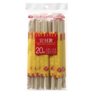シンワ シンワ 白樺元禄箸 完封箸 つまようじ付 20膳 JS-01 箸 割り箸 使い捨て