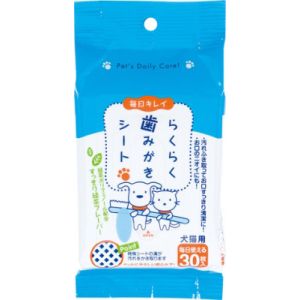 スーパーキャット SuperCat スーパーキャット らくらく歯みがきシート プレミアム 30枚 CS-01