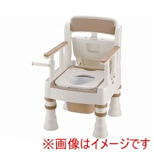 リッチェル リッチェル 45601 ポータブルトイレきらくMS型 標準便座 アイボリー メーカー直送 代引不可 北海道沖縄離島不可