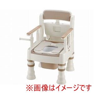 リッチェル リッチェル 45611 ポータブルトイレきらくMY型 やわらか便座 アイボリー メーカー直送 代引不可 北海道沖縄離島不可