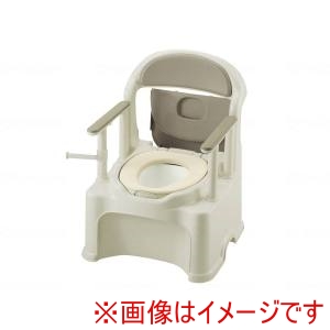 リッチェル リッチェル 47540 ポータブルトイレきらくPY2型 グレー やわらか メーカー直送 代引不可 北海道沖縄離島不可