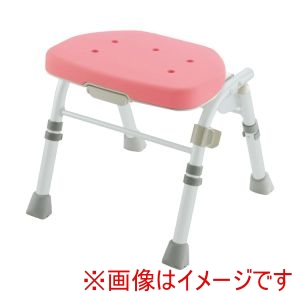 リッチェル リッチェル 47741 折りたたみシャワーチェア M型 背なし ピンク メーカー直送 代引不可 北海道沖縄離島不可