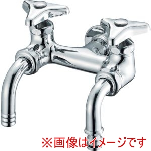 三栄水栓 SANEI 三栄水栓 F136K-13 散水用二口ホーム水栓 SANEI
