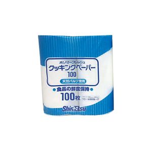 信越ポリマー Shin Etsu 信越ポリマー ポリマーフレッシュ クッキングペーパー 中100 12ロール入