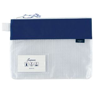 セキセイ sedia セキセイ AZ-2325-15 セグレスメッシュケースA5ネイビーブルー