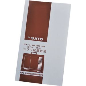 佐藤 佐藤 7210-84 記録紙 シグマ2型温湿度計用32日 普通紙 7210-84
