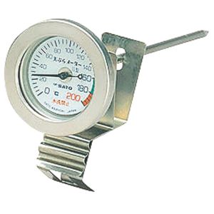 佐藤計量器製作所 skSATO 佐藤計量器 1720-00 天ぷらメータ2型 鍋取付型温度計