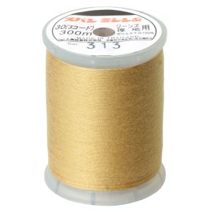 日本紐釦貿易 Nippon Chuko NBK ダイヤフェザー 家庭用スパンミシン糸 30番 300m巻 No.313 サンドベージュ DKS30-313 日本紐釦貿易