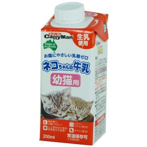 ドギーマンハヤシ DoggyMan ドギーマン ネコちゃんの牛乳 幼猫用 200ml 猫 ねこ キャットフード ミルク