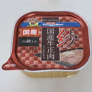 ドギーマンハヤシ DoggyMan ドギーマン 紗 国産牛正肉 六穀入り 100g