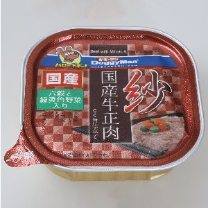 ドギーマンハヤシ DoggyMan ドギーマン 紗 国産牛正肉 六穀と緑黄色野菜入り 100g