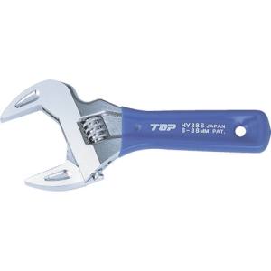 トップ工業 TOP トップ工業 HY-49S 薄型軽量ワイドモンキレンチ ショートエコワイド 口開寸法12～49 TOP