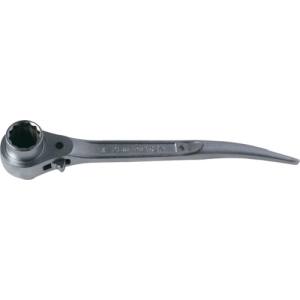 トップ工業 TOP トップ工業 RG-17X19S 逆シノ曲がりラチェットレンチ ショートラチェットレンチ 17X19mm TOP