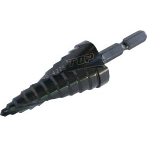 トップ工業 TOP トップ工業 ESD-422S 電動ドリル用六角シャンクスパイラルステップドリル TOP