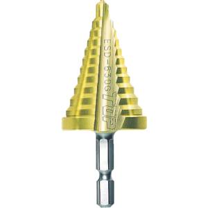 トップ工業 TOP トップ工業 ESD-422G 電動ドリル用ステップドリル 10段 4～22mm ゴールドタイプ TOP