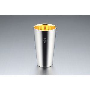 アサヒ ASAHI アサヒ 18-8 ステンレスW構造 タンブラー 内面24金メッキ TM-032