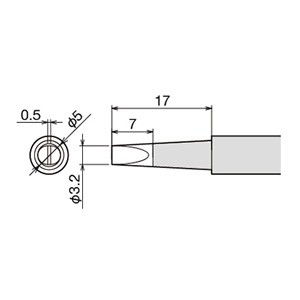 太洋電機 グット goot グット PX-60RT-3.2D 替こて先 RX7/PX5 6/CXR3 4系用 goot 太洋電機