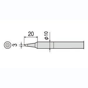 太洋電機 グット goot グット CXR-80RT-3C 替こて先 CX/CXR-60/80用 goot 太洋電機
