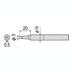 太洋電機 グット goot グット CXR-80RT-3D 替こて先 CX/CXR-60/80用 goot 太洋電機