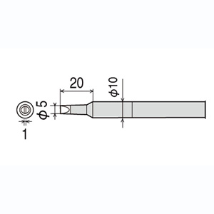 太洋電機 グット goot グット CXR-80RT-5D 替こて先 CX/CXR-60/80用 goot 太洋電機