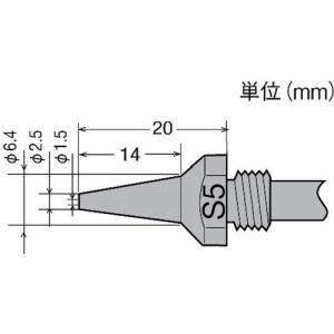 太洋電機 グット goot グット TP-100N-S5 替ノズル φ1.5 スリムタイプ goot 太洋電機