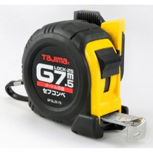 タジマ TAJIMA タジマ SFGL25-75BL セフコンベ Gロック-25 7.5m メートル目盛