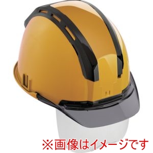 タジマ TAJIMA タジマ HSYCSSB ヘルメット セフメット セフ取付溝付ヘルメット イエロー スモーク シールド付