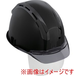 タジマ TAJIMA タジマ HSMBCSSB ヘルメット セフメット セフ取付溝付ヘルメット マットブラック スモーク シールド付