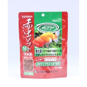 ニチドウ ニチドウ 赤虫ソフト Mサイズ 50g 熱帯魚 金魚エサ餌
