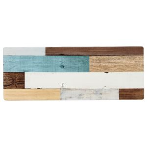 ベストコ BESTOCO ベストコ キッチンマット 45×120cm ミックスウッド ライト さらっと拭ける ぷにぷに触感 ND-9853