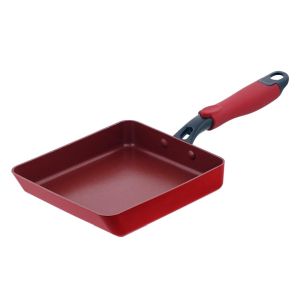 ベストコ BESTOCO ベストコ 玉子焼き器 エッグパン 15×18cm レッド IH対応 NM-107 デリシャスサインエボルト