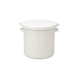 野田琺瑯 NodaHoro 野田琺瑯 ホワイトシリーズ ラウンドストッカー 24cm WRS-24