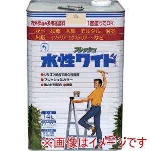 ニッぺ ニッぺ HTA101-14 水性フレッシュワイド 14L アイボリー