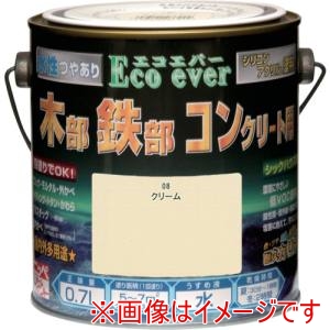 ニッぺ ニッぺ 水性エコエバー 0.7L クリーム HWX108-0.7