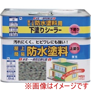ニッぺ ニッぺ HUP002-8.5 水性屋上防水塗料セット 8.5kg グレー