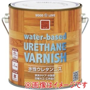 ニッぺ ニッぺ 300N022-750 水性ウレタンニス 750ml チーク