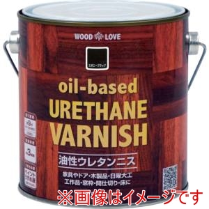 ニッぺ ニッぺ 油性ウレタンニス 750ml エボニーブラック 300N045-750