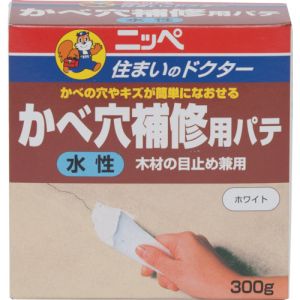 ニッぺ ニッぺ HPRH00-300 水性かべ穴補修用パテ 300g ホワイト