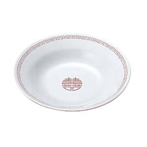 エンテック ENTEC エンテック 瑞祥 新形 冷麺皿 白/赤 CA-19