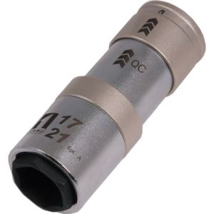 イチネンMTM ミツトモ 19841 QCソケット ダブル17/21mm 6角 イチネンMTM