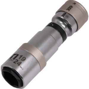 イチネンMTM ミツトモ 19855 QCソケット ダブル 19/24 首振 6角 イチネンMTM