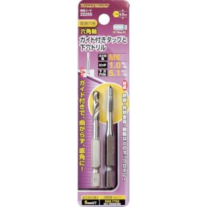 ミツトモ ミツトモ 22255 六角軸ガイド付タップ M6×1.0mm 5.1mm下穴ドリル付